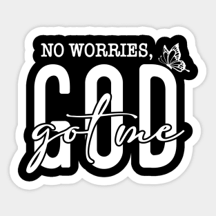 God Got Me - No Worries Butterfly Sticker